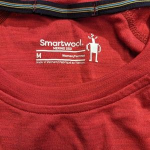 Smartwool merino 250 long sleeve women's medium, heathered red
